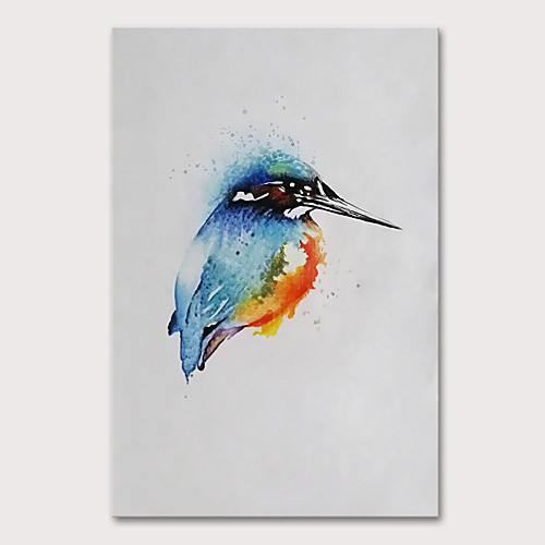 

Oil Painting Hand Painted Vertical Animals Pop Art Modern Rolled Canvas (No Frame)