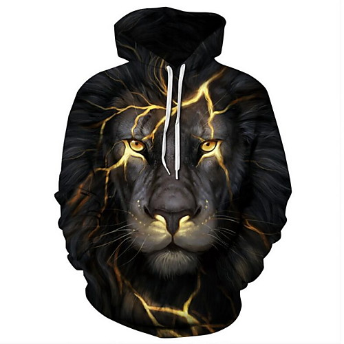 

Men's Hoodie 3D Print Active Hoodies Sweatshirts White Black Yellow