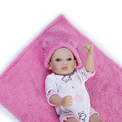 

12 inch Reborn Doll Baby Girl Kids / Teen Full Body Silicone with Clothes and Accessories for Girls' Birthday and Festival Gifts