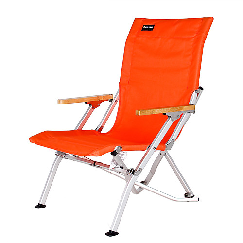 

BEAR SYMBOL Beach Chair Camping Chair Foldable Aluminum Alloy Steel for 1 person Camping Summer Black Orange