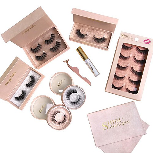 

Eyelash Extensions 8 pcs Simple Women Ultra Light (UL) Comfortable Casual Convenient Animal wool eyelash Daily Wear Vacation Full Strip Lashes - Makeup Daily Makeup Classic Cosmetic Grooming Supplies