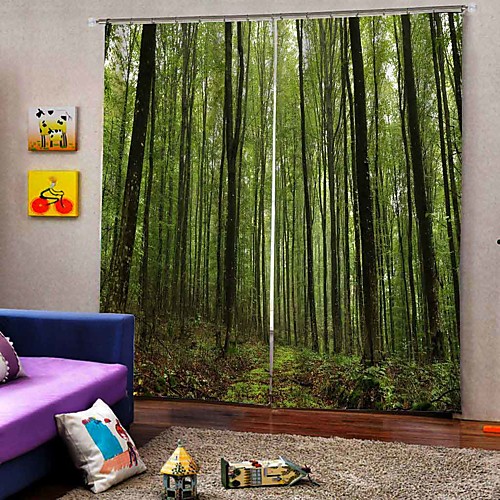 

Hot Foreign Trade 3D Printing Fabric Curtains Thickened Full Shade Curtains for Living Room Waterproof Moistureproof Shower Curtains