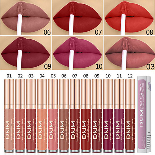 

Sexy Liquid Lipstick 12 Color Matte Lip Gloss Lip Glaze Lasting Fade