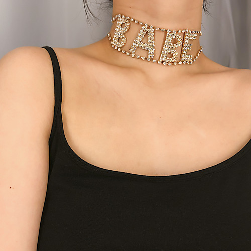 

Women's Choker Necklace Necklace Trendy Fashion Elegant Chrome Gold Silver 30 cm Necklace Jewelry 1pc For Gift Daily Carnival Holiday Festival
