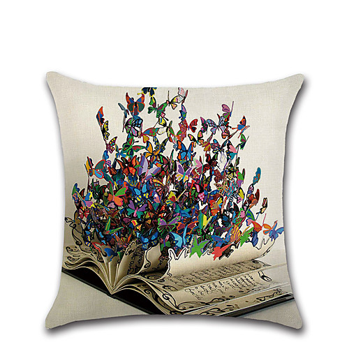 

Set of 1 Linen Pillow Cover, 3D Print Animal Traditional Fashion Throw Pillow