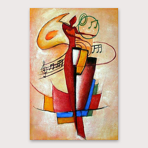 

Oil Painting Hand Painted Vertical Abstract Modern Stretched Canvas