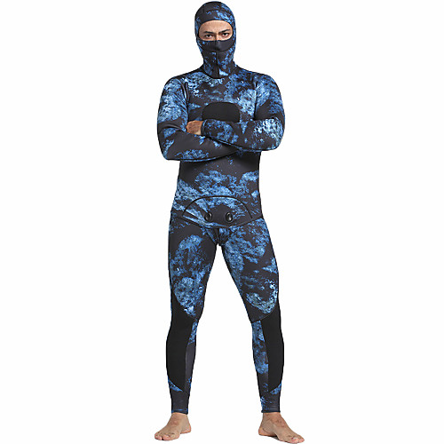 

MYLEDI Men's Full Wetsuit 5mm SCR Neoprene Diving Suit Thermal / Warm Waterproof Quick Dry Long Sleeve 2-Piece Back Zip - Swimming Diving Surfing Spring Summer Fall / Winter