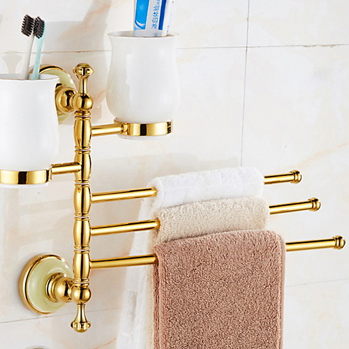 

Toothbrush Holder Creative Contemporary Brass 1pc Wall Mounted