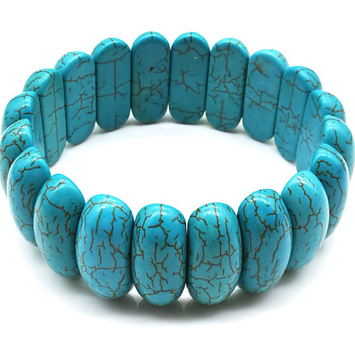 

Women's Bracelet Retro Lucky Boho Stone Bracelet Jewelry Blue / Dark Red For Gift Daily Street Holiday Festival