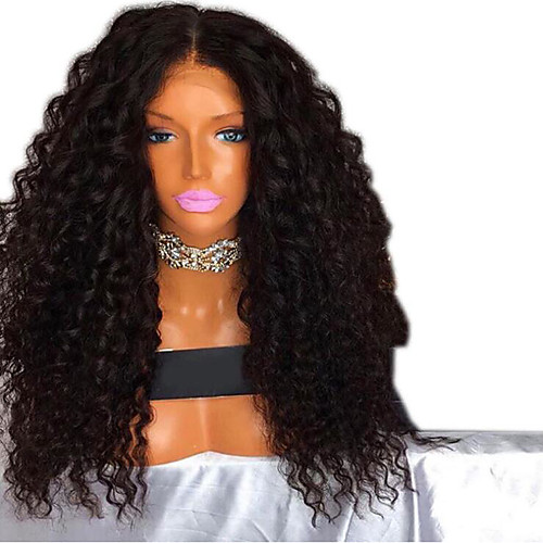 

Synthetic Wig Afro Curly Layered Haircut Wig Medium Length Black / Gold Synthetic Hair 52~56 inch Women's Synthetic Black
