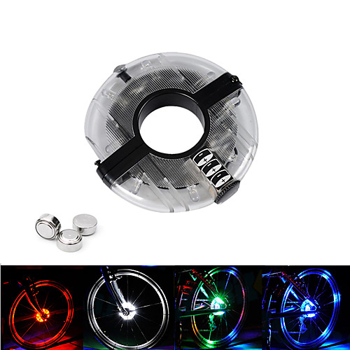 

LED Bike Light Bike Wheel Hub Lights Mountain Bike MTB Bicycle Cycling Waterproof Multiple Modes Safety Warning AG13 60 lm Button Cell Battery White Red Blue Camping / Hiking / Caving Cycling / Bike