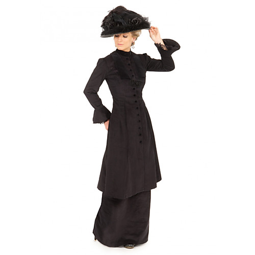 

Duchess Victorian Ball Gown 1910s Edwardian Vacation Dress Dress Party Costume Prom Dress Women's Costume Black Vintage Cosplay Masquerade Long Sleeve Floor Length Plus Size / Blouse / Pants