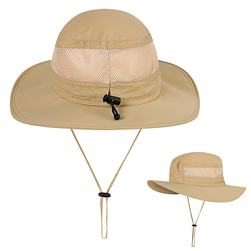 

Hiking Hat Fishing Hat Boonie hat Sunscreen UV Resistant Cotton Spring Summer for Men's Women's Fishing Climbing Outdoor Exercise Army Green Khaki Black