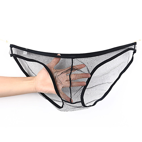 

Men's Basic Briefs Underwear - Normal 1 Piece Low Waist Black Light Blue White L XL XXL