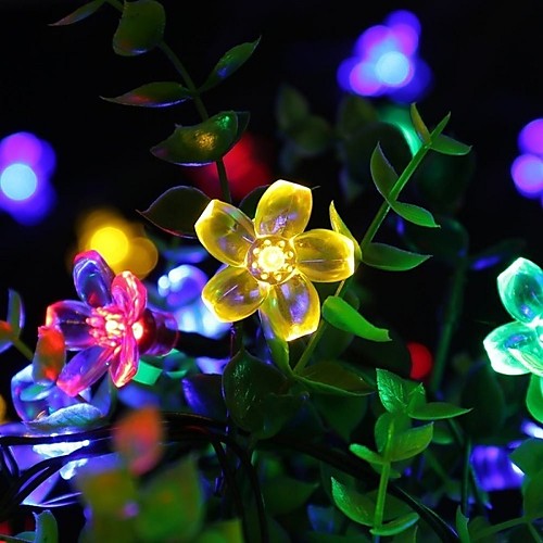 

LOENDE 2m 20 LEDs Cherry Blossom String Lights Batteries Powered Christmas Festival Indoor Decoration Outdoor Courtyard Lighting Decorative