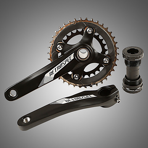 

Cranksets For Mountain Bike MTB Aluminum Alloy Reduces Chafing / Durable / Easy to Install Cycling Bicycle Black