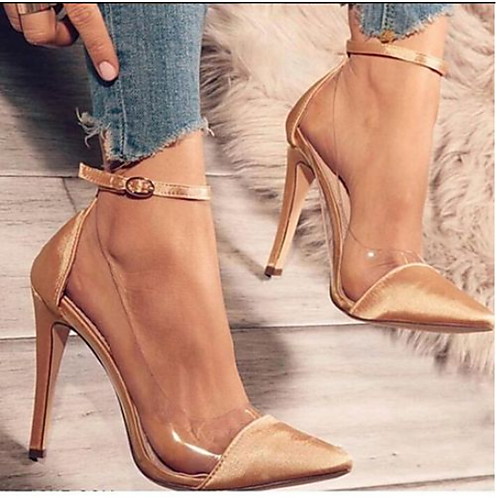 black and gold closed toe heels