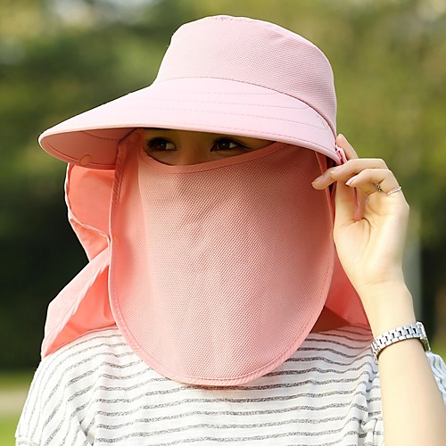 

Adults Wide Brim Sun Hat Bucket Hat Autumn / Fall Summer Outdoor Fishing Other Anti-Mosquito Anti-UV Protective Safety / Solid Colored / Women's