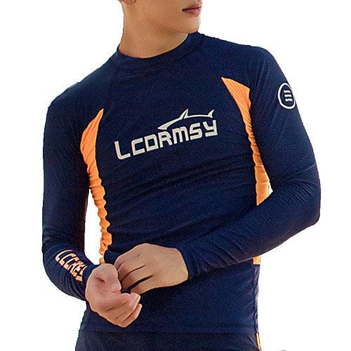 

LCDRMSY Men's Rash Guard Dive Skin Suit Diving Suit Thermal / Warm UV Sun Protection Quick Dry Long Sleeve Swimming Patchwork Summer / High Elasticity