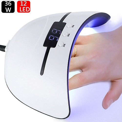 

36W LED/UV Nail Lamp For Manicure LCD Display Nail Dryer Gel Polish Lamp Auto Sensor with Timing Nail Art Tools