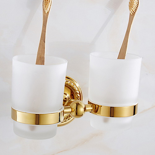 

Toothbrush Holder Creative Contemporary Brass 1pc Wall Mounted