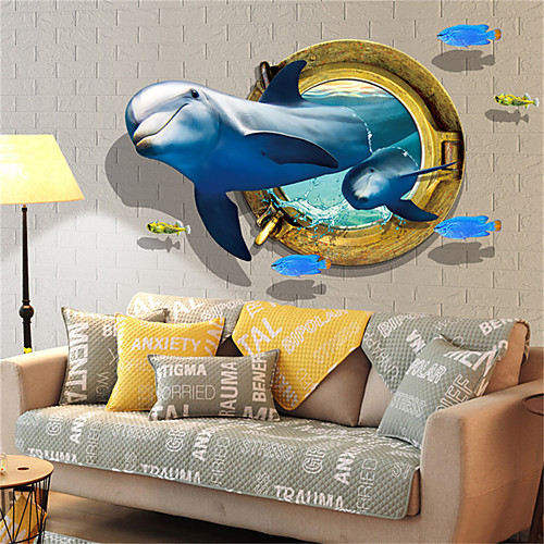 

Animals / Nautical Wall Stickers Plane Wall Stickers Decorative Wall Stickers, PVC Home Decoration Wall Decal Wall Decoration 1pc / Removable 6090CM