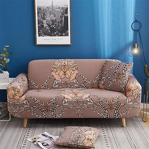 

Flower Floral Sofa Cover Dustproof All-powerful Slipcovers Stretch Sofa Cover Super Soft Fabric Couch Cover with One Free Pillow Case