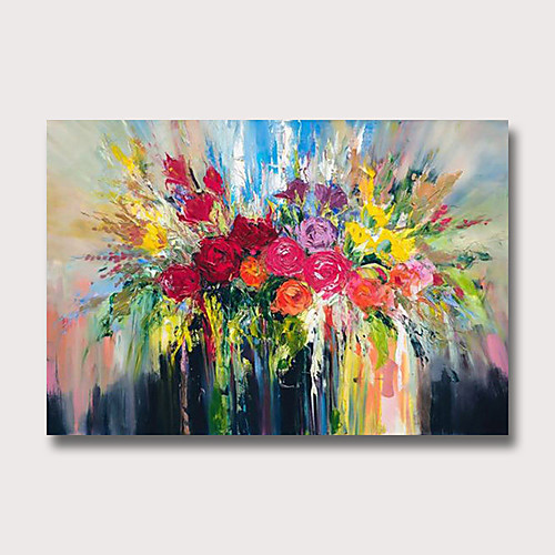 

Oil Painting Hand Painted Abstract Floral Botanical Modern Rolled Canvas Rolled Without Frame