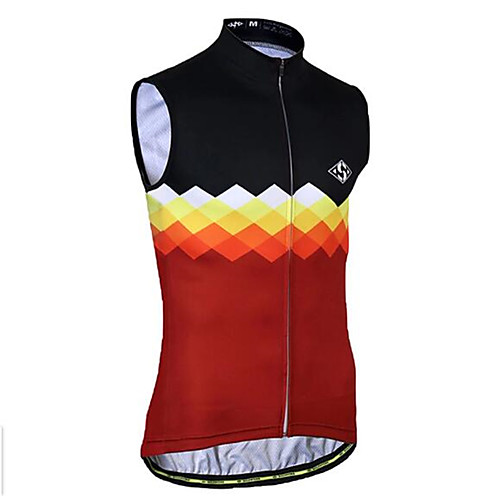 

21Grams Plaid / Checkered Men's Sleeveless Cycling Jersey Cycling Vest - Black / Red Black / White Bike Top Breathable Quick Dry Moisture Wicking Sports Terylene Mountain Bike MTB Road Bike Cycling