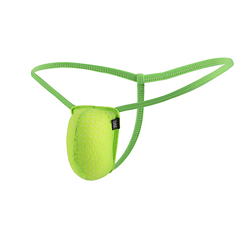 

Men's Mesh G-string Underwear - Normal 1 Piece Low Waist Light gray White Orange M L XL