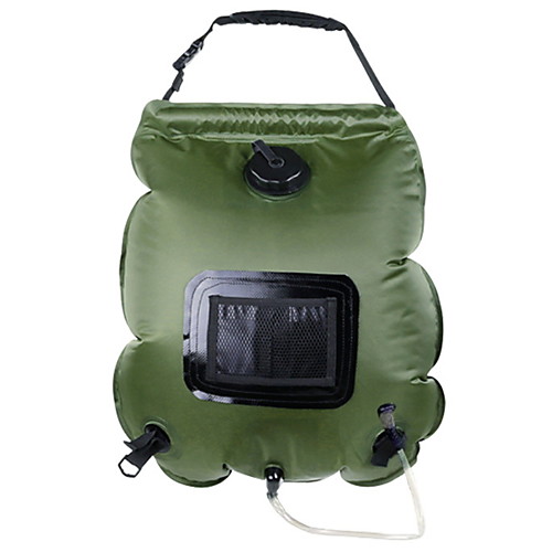 

Solar Shower Bag Flexible PVC(PolyVinyl Chloride) Polyester / Polyamide Camping Army Green 1 pcs