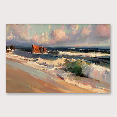 

Oil Painting Hand Painted Horizontal Abstract Modern Stretched Canvas