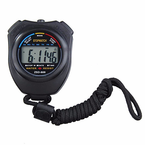 

Men's Women's Sport Watch Stopwatch Digital Black No Chronograph Luminous Alarm Clock Digital Outdoor New Arrival - Black One Year Battery Life