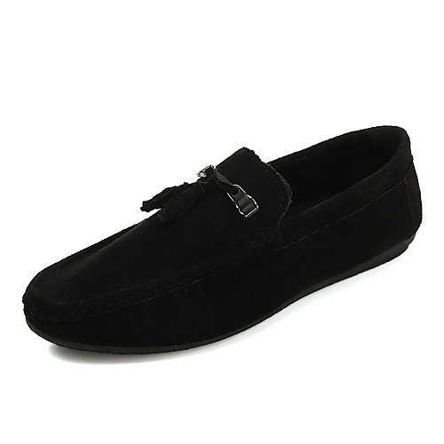 

Men's Moccasin PU Fall Casual Loafers & Slip-Ons Non-slipping Red / Black / Gray