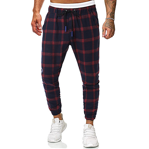 

Men's Sporty Basic Slim Chinos Pants - Solid Colored Classic Outdoor Cotton Red US36 / UK36 / EU44 / US38 / UK38 / EU46 / US40 / UK40 / EU48 / Drawstring