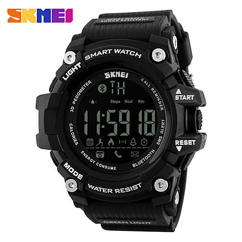 

SKMEI Smartwatch Digital Modern Style Sporty Silicone 30 m Water Resistant / Waterproof Casual Watch Cool Digital Casual Fashion - Black Black / Blue black / gold