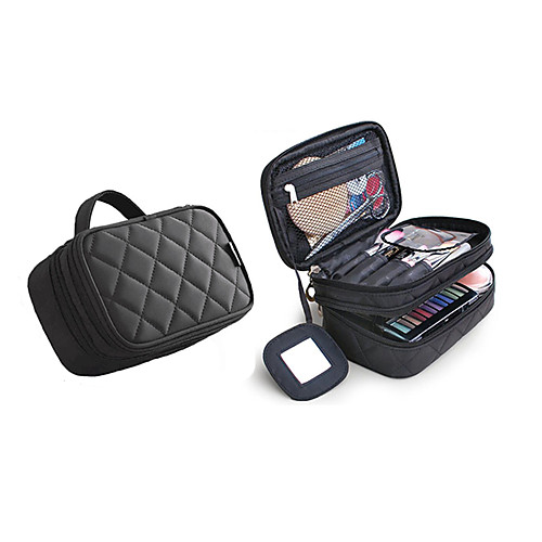

Zipper Cosmetic Bag Solid Color Solid Color Nylon Daily Black / Fuchsia / Pink