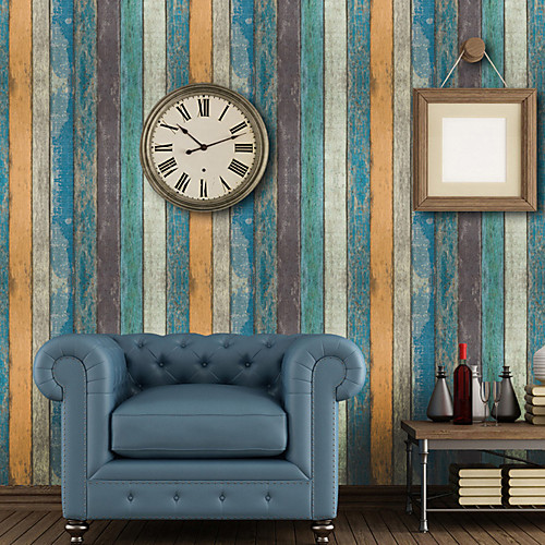 

Wallpaper Vinylal Wall Covering - Self adhesive Art Deco / Wood Grain