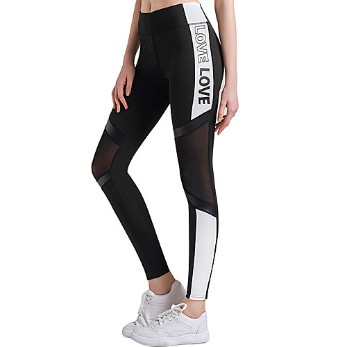 

Women's High Waist Yoga Pants Cropped Leggings Butt Lift Breathable Quick Dry Black Gym Workout Running Fitness Sports Activewear High Elasticity Skinny / Moisture Wicking