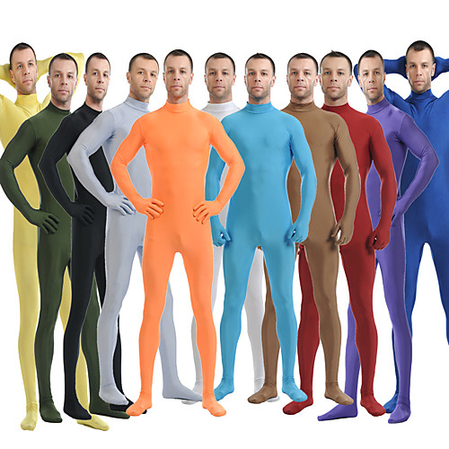 

Zentai Suits Skin Suit Ninja Adults' Spandex Lycra Cosplay Costumes Sex Men's Women's Men Solid Colored Halloween / Machine wash / Hand wash / Couple's / Male /