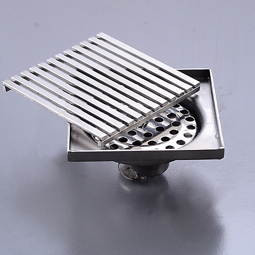 

Floor Drain Stainless Steel Square Bathroom Shower Drainer Strainer Linear Covers Sink Linear Drain