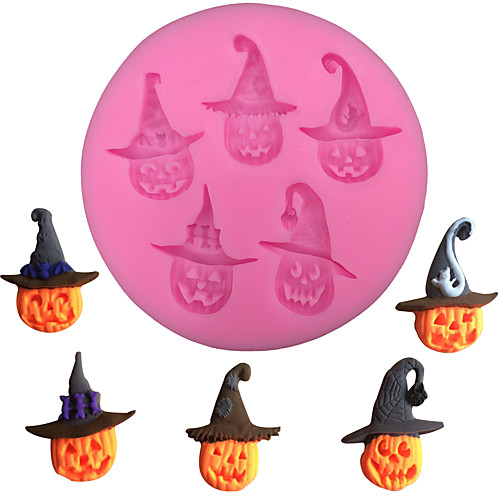 

Halloween Party Halloween Pumpkin Shape Fondant Cake Silicone Mold Chocolate Candy Mould Baking Biscuits Pastry Molds Cake Decoration Tools