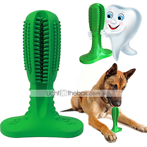 

Toothbrushes Dog Chew Toys Dental Care Tooth Cleaner Cleaning Brush Oral Care Dog Play Toy Dog 1pc Durable Natural Rubber Gift Pet Toy Pet Play