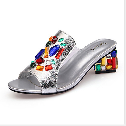 

Women's Sandals Flat Sandals Clear Transparent PVC Leather Sandals Flat Heel Round Toe Daily Cowhide White Black Silver