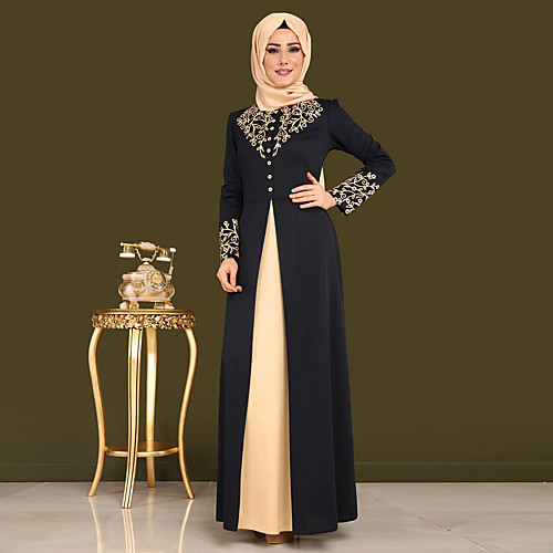 

Adults Women's Muslim Vacation Dress Dress For Terylene