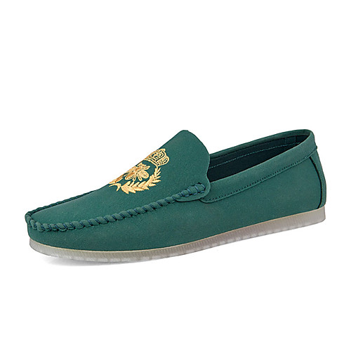 

Men's Comfort Shoes Summer Casual Daily Outdoor Loafers & Slip-Ons PU Wear Proof Yellow / Orange / Green