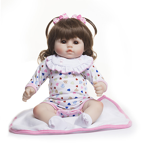 

18 inch Reborn Doll Baby Girl Kids / Teen Cloth with Clothes and Accessories for Girls' Birthday and Festival Gifts