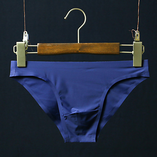 

Men's Basic Briefs Underwear - Asian Size 1 Piece Low Waist Black White Blue M L XL