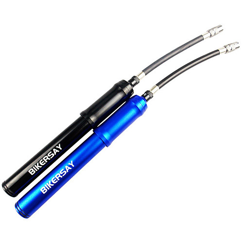 

Mini Bike Pump Portable Lightweight Durable Shock Resistant High Pressure For Road Bike Mountain Bike MTB Folding Bike Fixed Gear Bike Cycling Bicycle Aluminum Alloy Black Blue