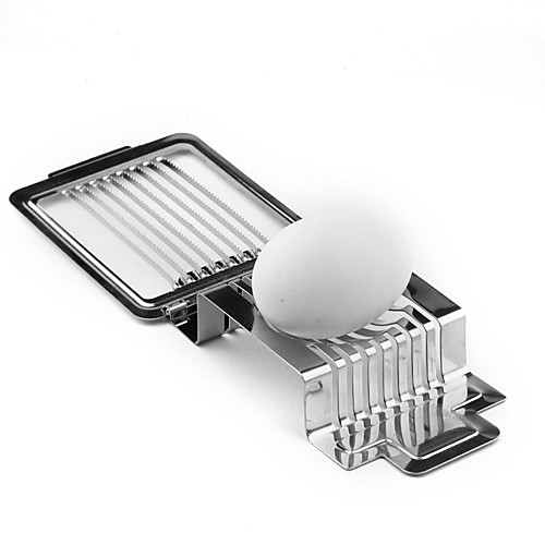 

Stainless Steel Egg Cutter Fruit Slicer Kitchen Supplies For Eggs Salted Eggs Strawberries Banana